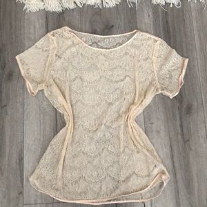 Beautiful lace American apparel top